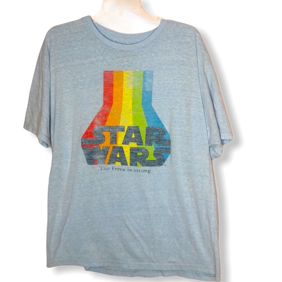 Star Wars Burn out T-shirt/ Rainbow. Size XL.